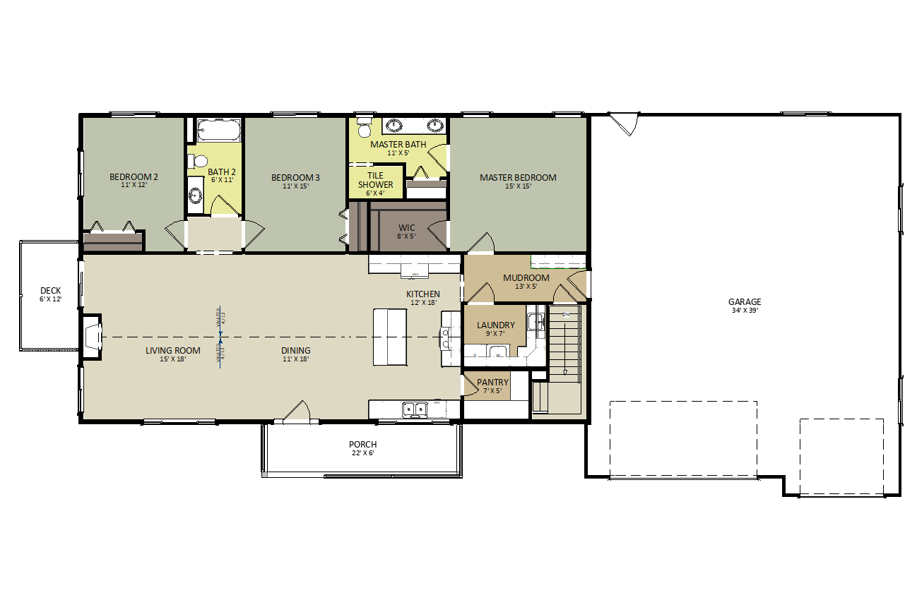 Augusta First Floor Floor Plan